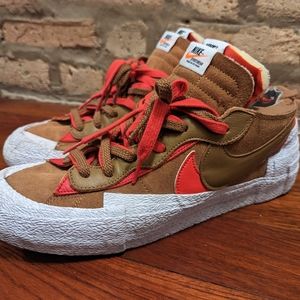 Nike Men's 11 Sacai x Blazer Low 'British Tan'